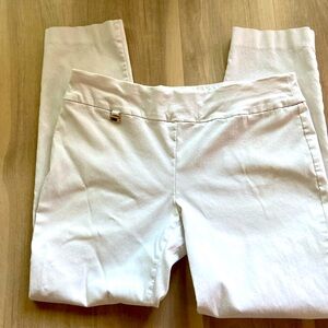 Alfani white stretch ankle pants 14